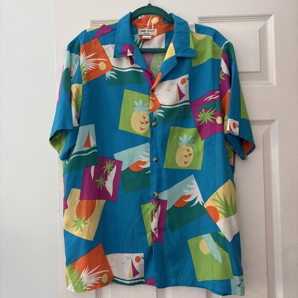 Cooke Street Other - Cooke Street Honolulu Hawaii Rayon Hawaiian Aloha Shirt Men's Size X Large